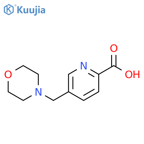 5-(morpholin-4-ylmethyl)pyridine-2-carboxylic acid structure