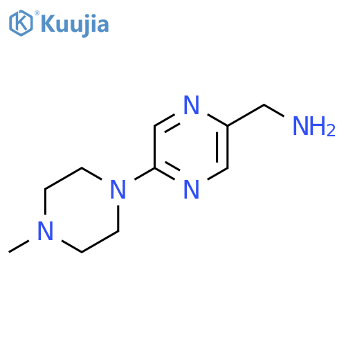 [5-(4-methylpiperazin-1-yl)pyrazin-2-yl]methanamine structure