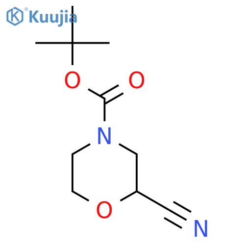 Tert-Butyl 2-cyanomorpholine-4-carboxylate structure
