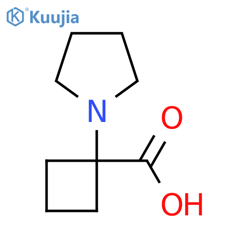 1-(pyrrolidin-1-yl)cyclobutane-1-carboxylic acid structure