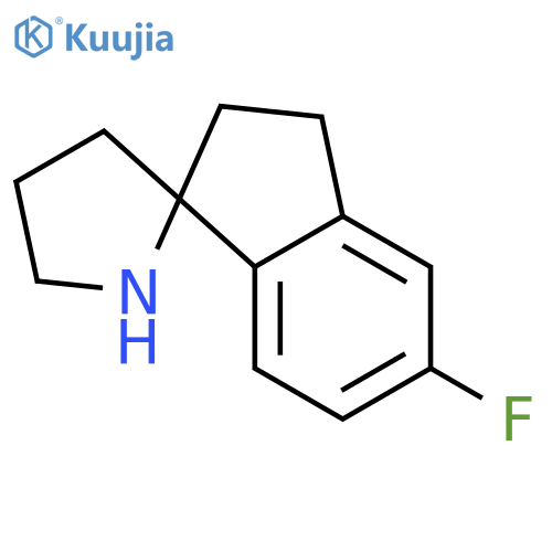 5-Fluoro-2,3-dihydrospiro[indene-1,2'-pyrrolidine] structure