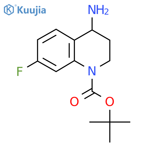 tert-butyl 4-amino-7-fluoro-1,2,3,4-tetrahydroquinoline-1-carboxylate structure