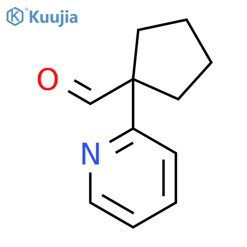 1-(pyridin-2-yl)cyclopentane-1-carbaldehyde structure