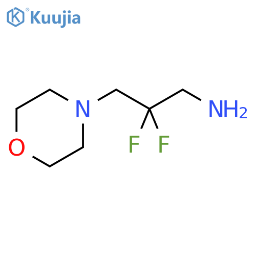 2,2-Difluoro-3-morpholinopropan-1-amine structure
