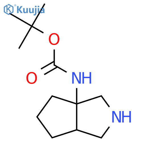 tert-butyl N-{octahydrocyclopentacpyrrol-3a-yl}carbamate structure