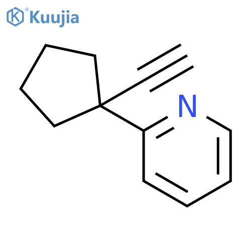 2-(1-Ethynylcyclopentyl)pyridine structure