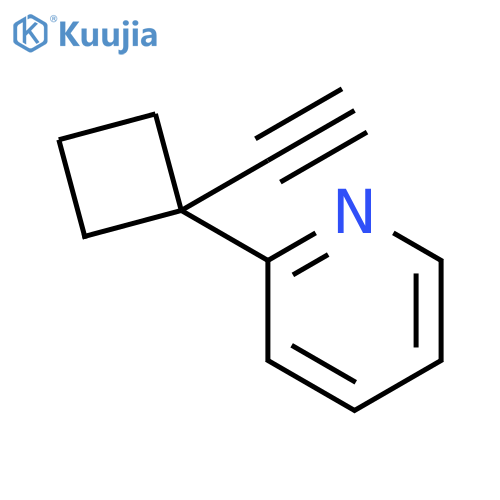 2-(1-Ethynylcyclobutyl)pyridine structure