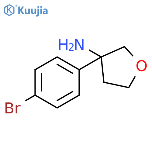 3-(4-bromophenyl)oxolan-3-amine structure