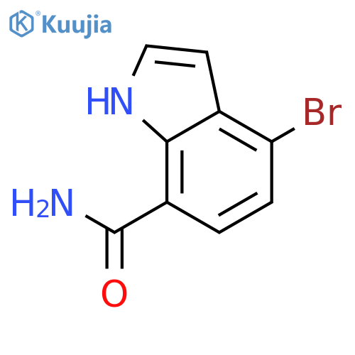4-Bromo-1H-indole-7-carboxamide structure
