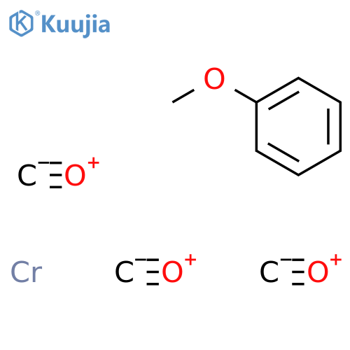 Chromium,tricarbonyl[(1,2,3,4,5,6-h)-methoxybenzene]- structure
