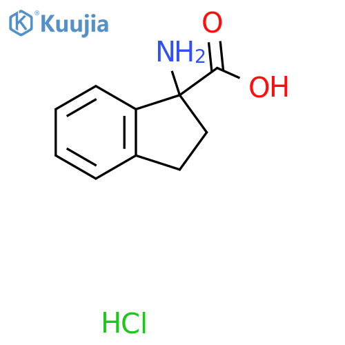 1-Amino-2,3-dihydro-1H-indene-1-carboxylic acid hydrochloride structure