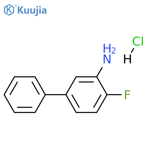 (4'-fluoro-3-biphenylyl)amine hydrochloride structure