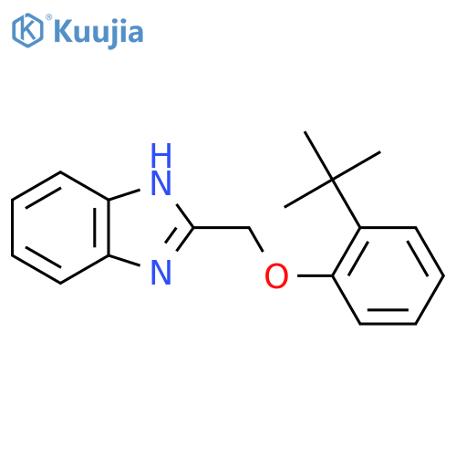 2-(2-tert-Butylphenoxy)methyl-1H-benzimidazole structure