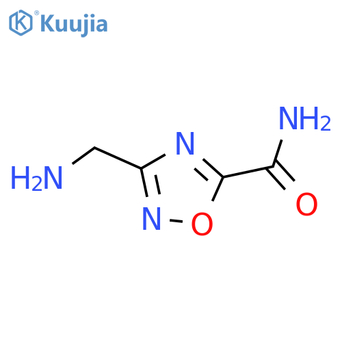 3-(Aminomethyl)-1,2,4-oxadiazole-5-carboxamide structure
