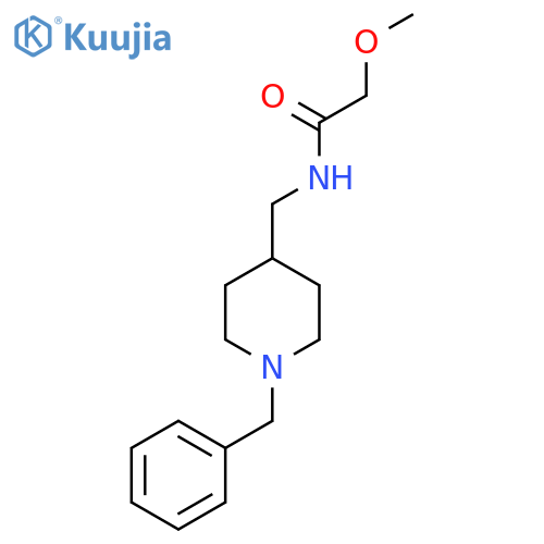 N-[(1-benzylpiperidin-4-yl)methyl]-2-methoxyacetamide structure