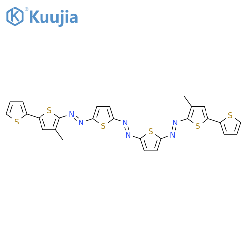 Diazene, bis[5-[(4-methyl[2,2'-bithiophen]-5-yl)azo]-2-thienyl]- structure