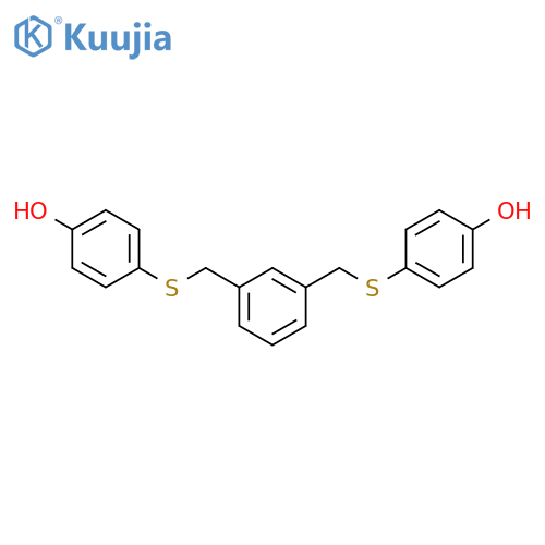 Phenol, 4,4'-[1,3-phenylenebis(methylenethio)]bis- structure