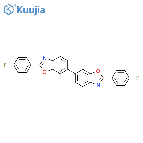 6,6'-Bibenzoxazole, 2,2'-bis(4-fluorophenyl)- structure