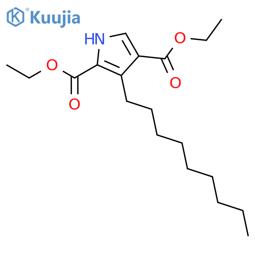 1H-Pyrrole-2,4-dicarboxylic acid, 3-nonyl-, diethyl ester structure