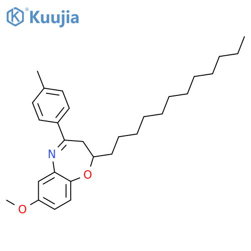 1,5-Benzoxazepine, dodecyl-2,3-dihydro-7-methoxy-4-(4-methylphenyl)- structure