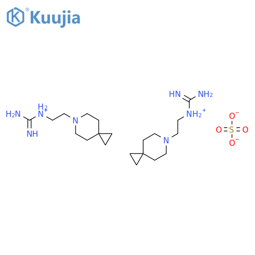 [2-(6-azaspiro[2.5]oct-6-yl)ethyl]guanidinium sulphate (2:1) structure