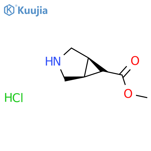 Methyl exo-3-azabicyclo[3.1.0]hexane-6-carboxylate hydrochloride structure