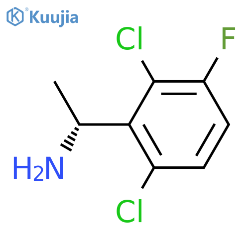(1R)-1-(2,6-dichloro-3-fluorophenyl)ethan-1-amine structure