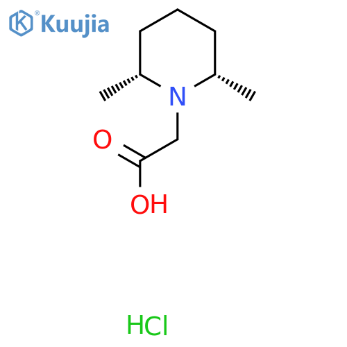 (2R,6S)-2,6-Dimethylpiperidin-1-ylacetic Acid Hydrochloride structure