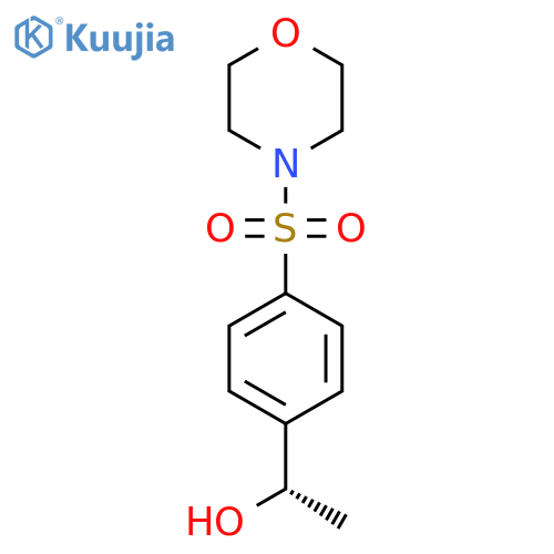 (1S)-1-[4-(morpholine-4-sulfonyl)phenyl]ethan-1-ol structure