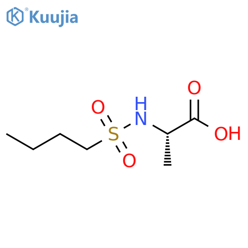 (2s)-2-(Butane-1-sulfonamido)propanoic acid structure
