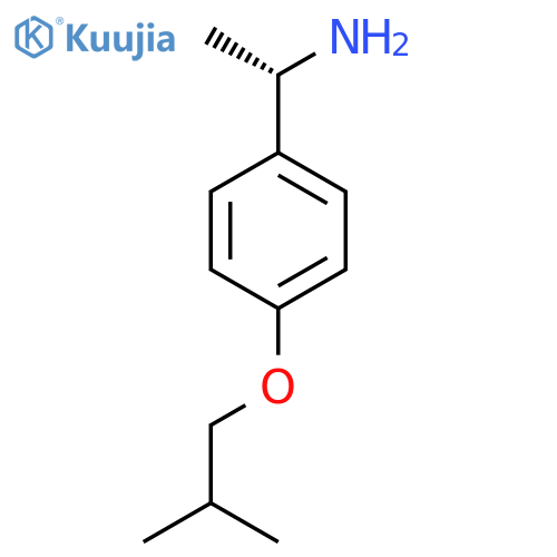 (1S)-1-4-(2-methylpropoxy)phenylethan-1-amine structure