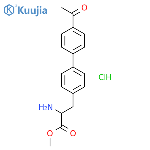 (S)-Methyl 3-(4'-acetylbiphenyl-4-yl)-2-aminopropanoate hydrochloride structure
