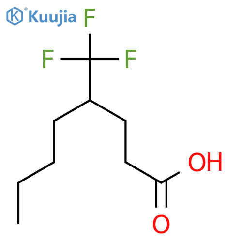Octanoic acid, 4-(trifluoromethyl)- structure