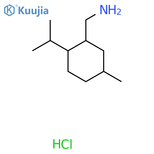 1-[5-methyl-2-(propan-2-yl)cyclohexyl]methanamine hydrochloride structure