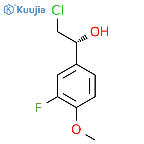 (1R)-2-chloro-1-(3-fluoro-4-methoxyphenyl)ethan-1-ol structure