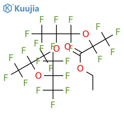 Ethyl Perfluoro-2,5,8,10-tetramethyl-3,6,9-trioxaundecanoate structure