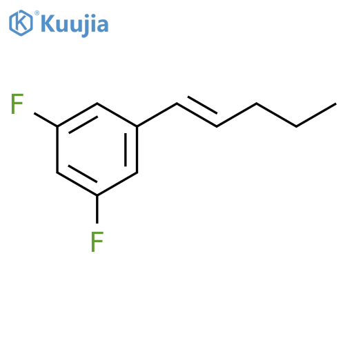 1,3-difluoro-5-pent-1-enylbenzene structure
