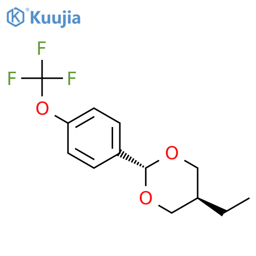 1,3-Dioxane, 5-ethyl-2-[4-(trifluoromethoxy)phenyl]-, trans- structure