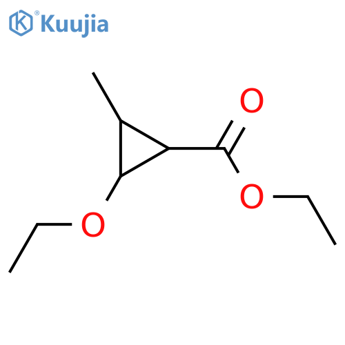 Ethyl 2-ethoxy-3-methylcyclopropane-1-carboxylate structure