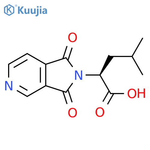 (2S)-2-(1,3-Dioxo-1,3-dihydro-2H-pyrrolo3,4-c-pyridin-2-yl)-4-methylpentanoic acid structure
