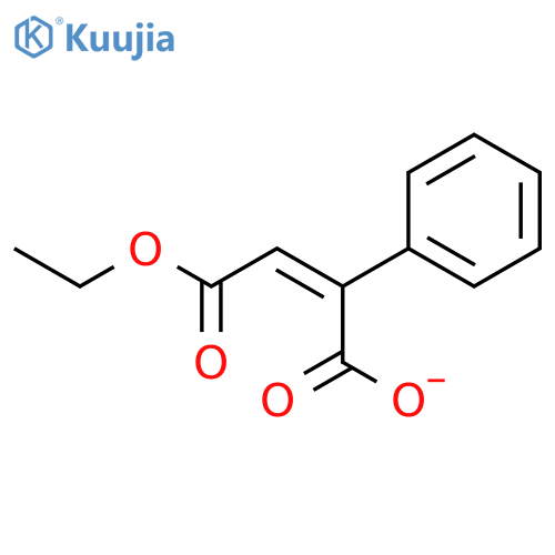2-Butenedioic acid, 2-phenyl-, 4-ethyl ester, (Z)- structure