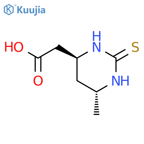 rac-(4S,6R)-6-Methyl-2-thioxohexahydropyrimidin-4-ylacetic Acid structure