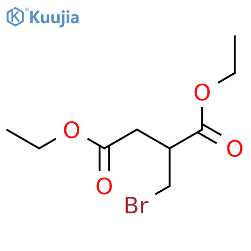 Butanedioic acid,2-(bromomethyl)-, 1,4-diethyl ester structure