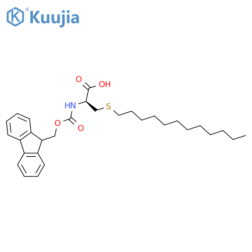 (R)-2-Amino-3-(dodec-1-ylthio)propanoic acid, N-FMOC protected structure