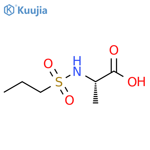 (2s)-2-(Propane-1-sulfonamido)propanoic acid structure