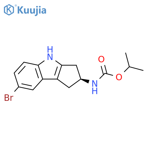 Propan-2-yl N-(2S)-7-Bromo-1H,2H,3H,4H-cyclopentabindol-2-ylcarbamate structure
