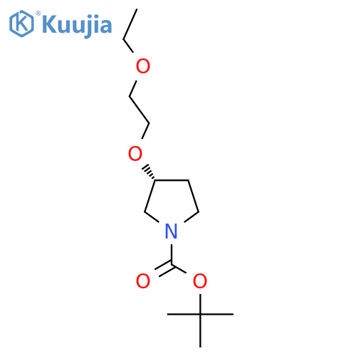 3-(2-Ethoxy-ethoxy)-pyrrolidine-1-carboxylic Acid tert-Butyl Ester structure