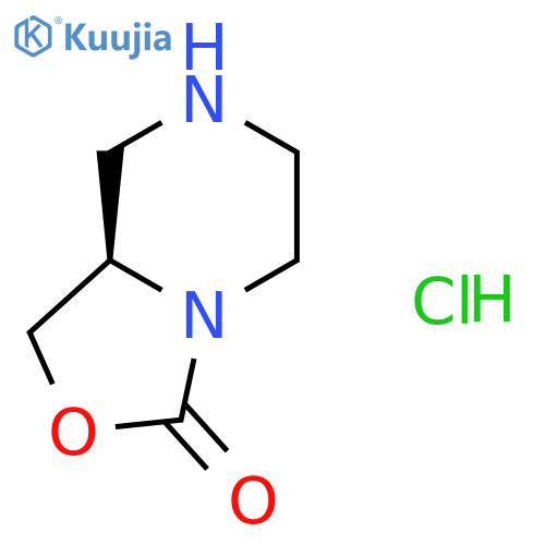 (8aR)-hexahydro-1H-[1,3]oxazolo[3,4-a]piperazin-3-one hydrochloride structure