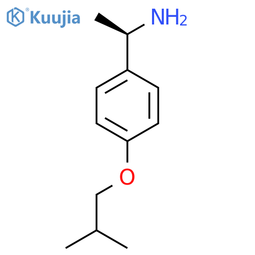 (1R)-1-4-(2-methylpropoxy)phenylethan-1-amine structure