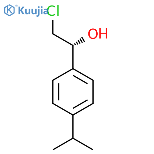 (1R)-2-chloro-1-4-(propan-2-yl)phenylethan-1-ol structure